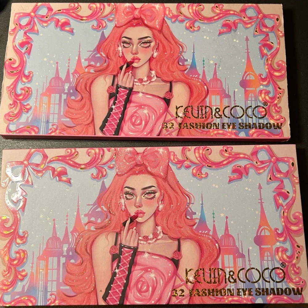 35-Color Pink Eyeshadow Palette — Vibrant Pink & Multi-Shade Eye Colors
